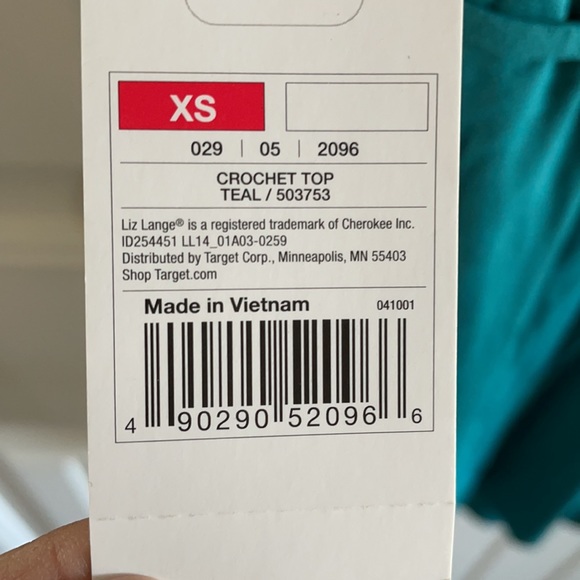 NWT Liz Lange maternity tank top crochet detail XS - Picture 6 of 6